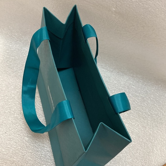 Authentic EFFY Green Gift Shopping Bag, with Two (2) Ribbon Handles - Picture 4 of 5